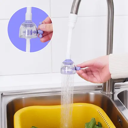 Kitchen Faucet Splash Head Extension Extender Household Tap Water Shower Water Filter Filter Nozzle Mouth