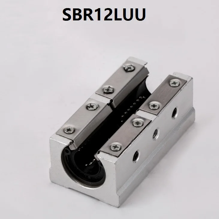 

4pcs/lot SBR12LUU/SME12LUU Open Type Linear Ball Motion Bearing Sliding Block for SBR12 12mm linear guide rail CNC router