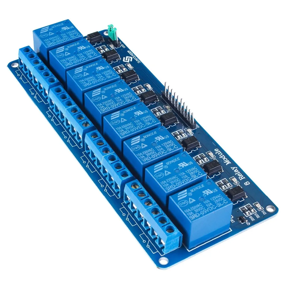 SunFounder 4 Channel 5V Relay Shield Module for Arduino UNO R3 MEGA 2560 1280 DSP ARM PIC AVR STM32 Raspberry Pi