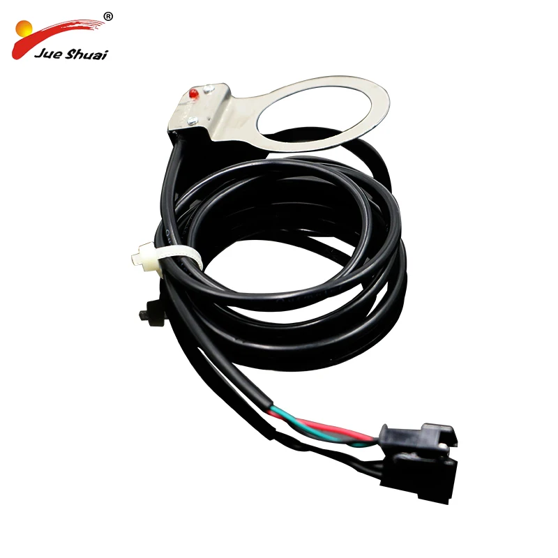 Electric Bike Pedal Sensor Assist 12 Magnet E bike Double Hall Right Side PAS System Male Connector DIY eBike Kit Cycling Parts