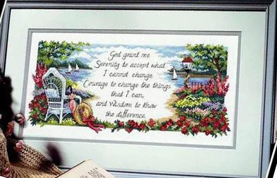 Fishxx Handmade Cross Stitch Kit T060 Pastoral Landscape Rose Garden Relaxed Recliner Natural Beauty