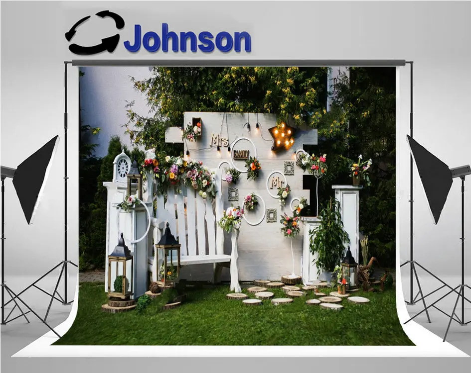 

Деревенский Свадебный деревенский фонари с цветами зона дерево звезда светильник фоны Компьютер печать настенный фон