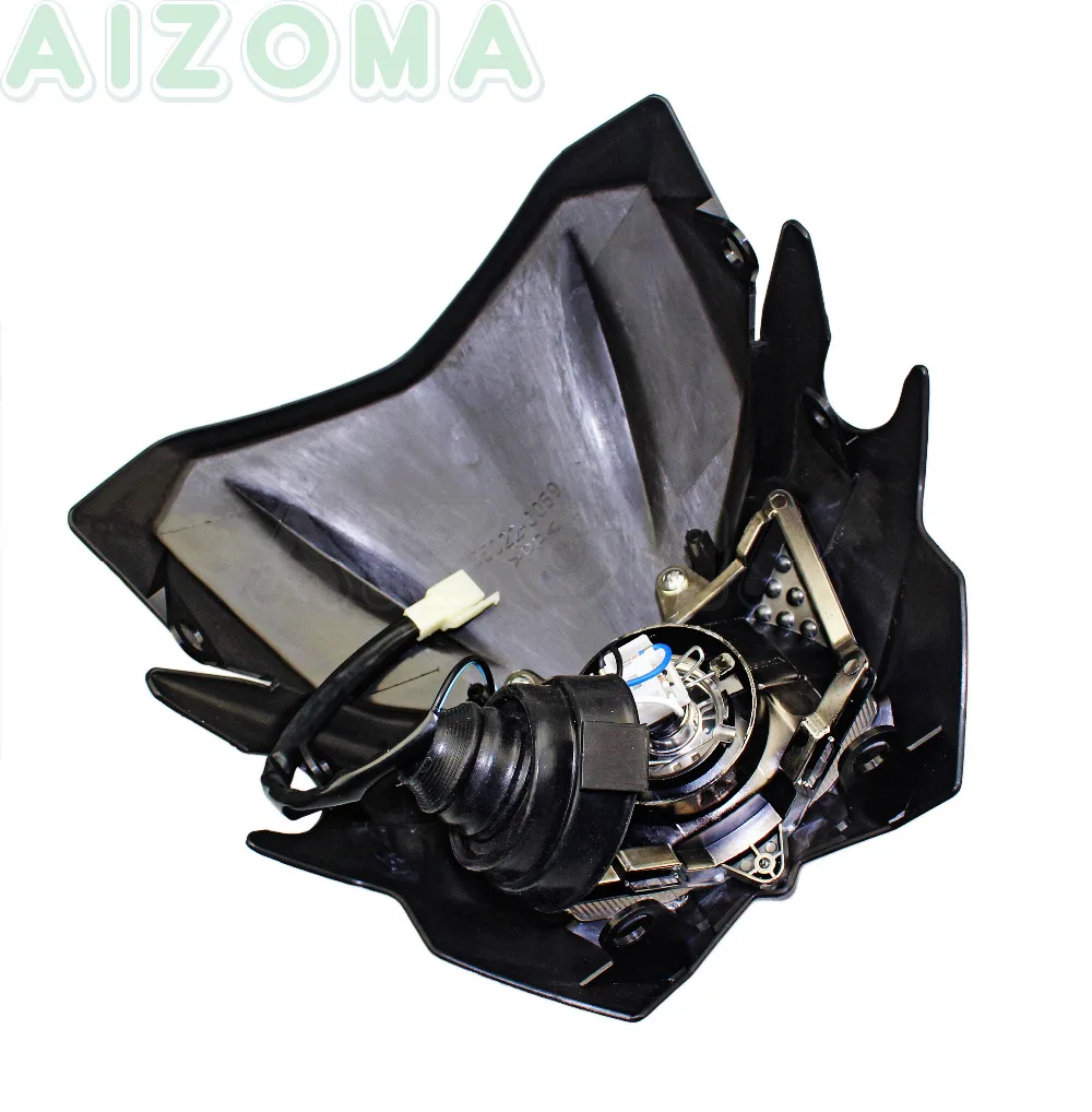 Street Bike Motorcycle Headlight Front Head Lamp Fairing Black For Honda Suzuki Kawasaki KSR KLX KLR KX 110 125 150 250 650