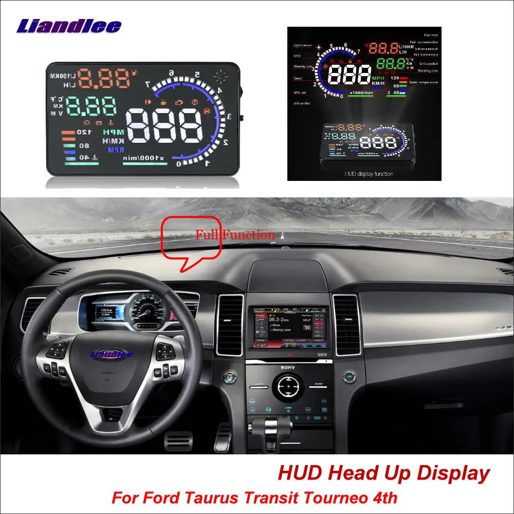 Car HUD Head Up Display OBD For Ford Taurus Transit Tourneo MK7 MK8 2013-2018 2014 2015 Safe Driving Screen Projector Windshield