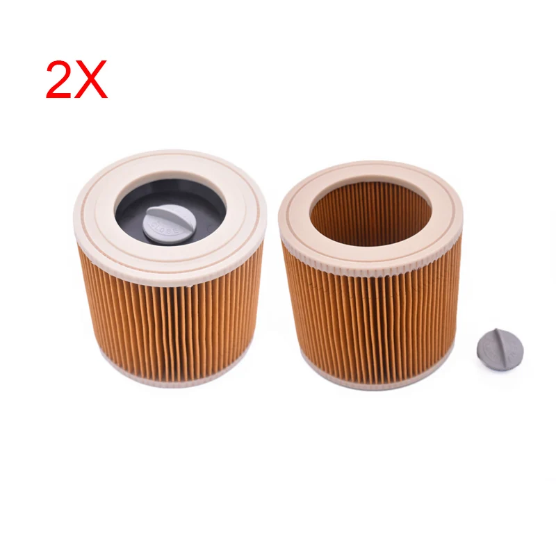 2PCS/LOT, for Karcher A & WD Series  A2004 A2054 A2204 A2656 WD2.250 Wet & Dry Vacuum Hoover Filter Replacements Filters