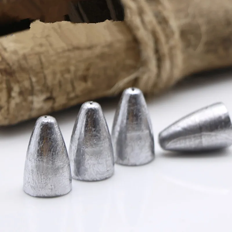 Fishing Tackle Accessories Lead Sinker 2 3.5g 5g 7g 10g 14g 21g 28g Bullet Head Water Drop Down Sinker Lot 5 Pieces