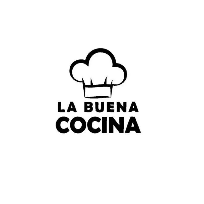 Spanish language vinyl wall decal sticker kitchen ,Spain de la cocina decor, sticker La buena cocina ,esp002