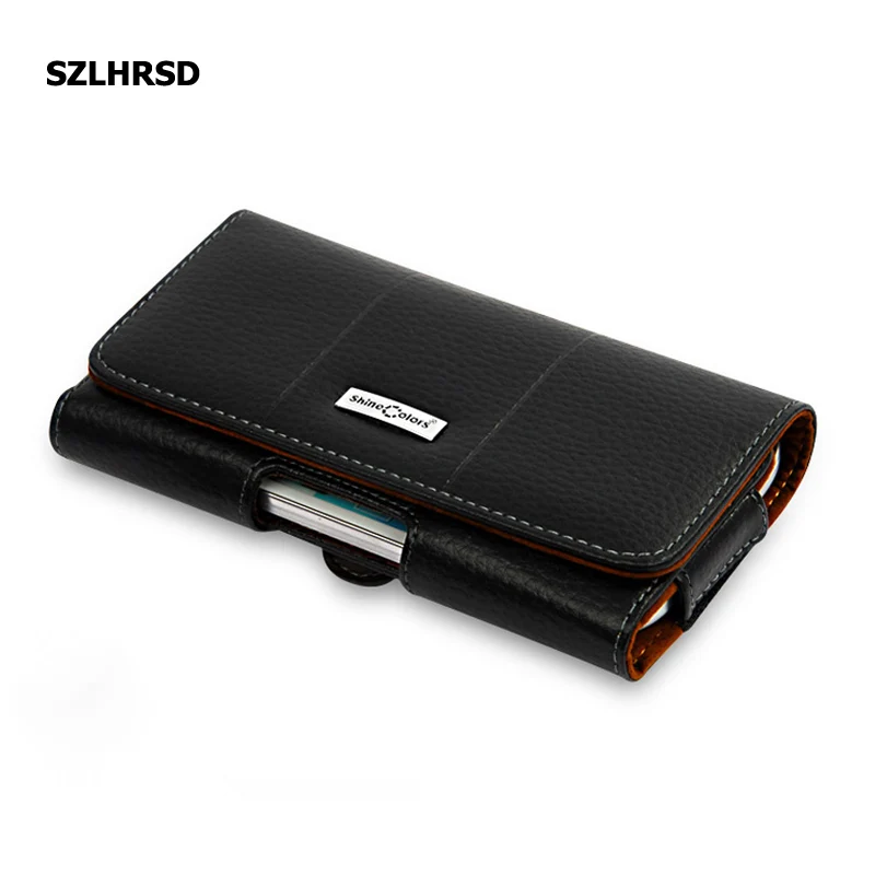 for ASUS ZenFone Max Pro M1 ZB602KL Retro Genuine Leather Waist Belt Clip Pouch Cover For Huawei Mate 20 Doogee BL5500 Lite case