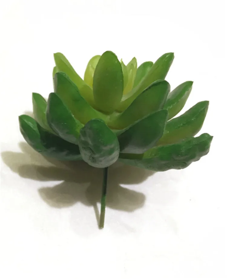 (8pcs/lot) Green artificial plants docoration wholesale plastic succulent fake plants diy craft artificial succulents