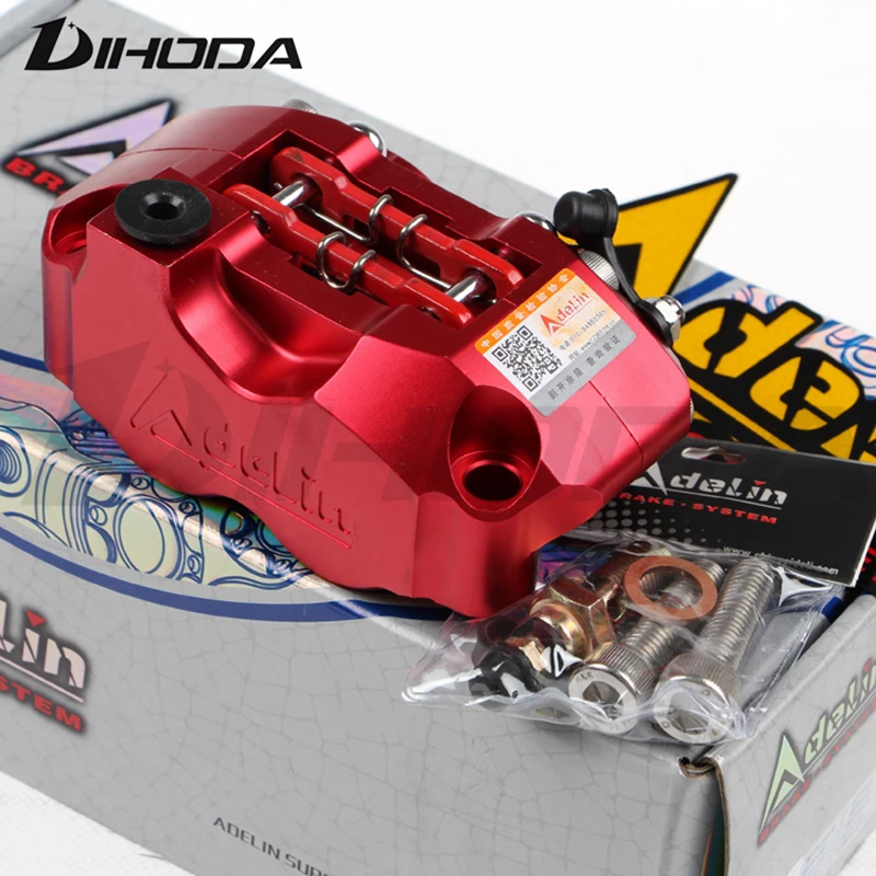 Adelin ADL-1 motorcycle 4 piston brake calipers pump 82mm mounting  200 220 for WISP RSZ Turtle King small radiation