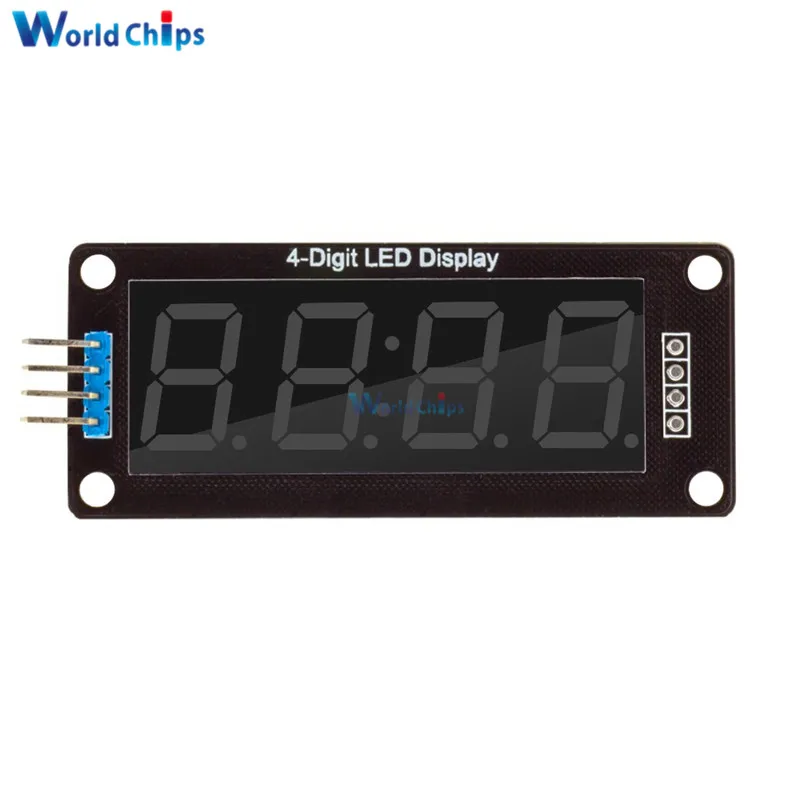 4-Digit LED 0.56" Display Tube Decimal 7 Segments TM1637 Clock Double Dots Module 0.56 inch White Display For Arduino