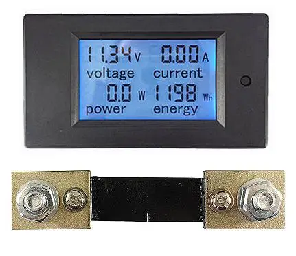 PZEM-051 Digital DC 6,5-100V 100A 4 en 1, voltímetro de energía, amperímetro, Panel de vatios, envío gratis