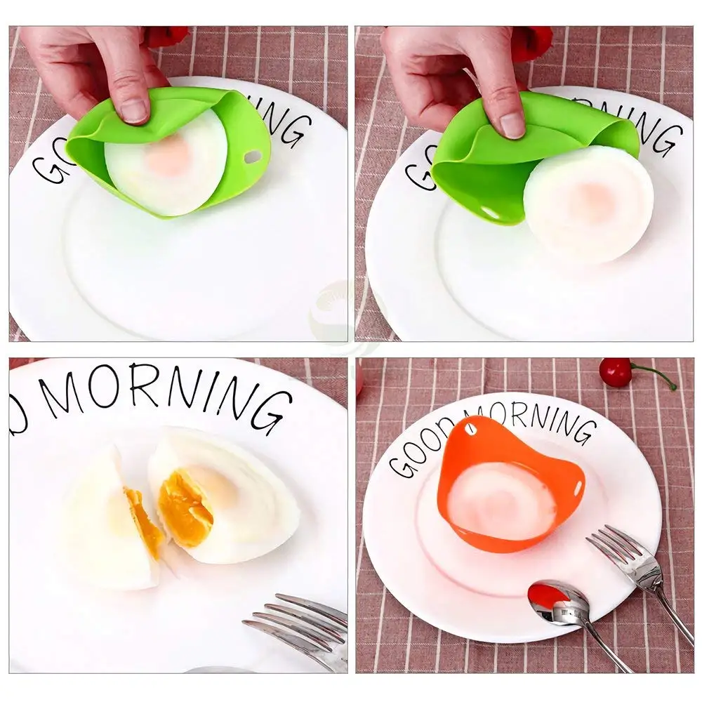 Silicone Poaching Pods for Poaching, Perfect Poached Eggs, Free and Dishwasher Safe, High Quality, Poacher Cups, Easy to Clean