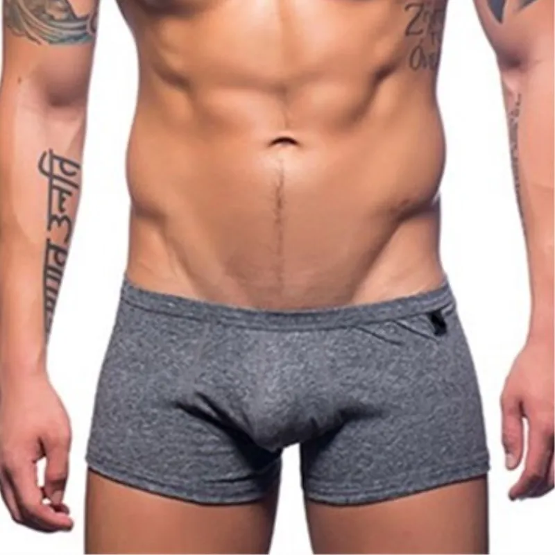 2018 New Cotton Sexy Men Underwear Boxers Fashion Shorts Pouch Soft Underpants Comfortable Male Boxer Shorts High Elastic Casual