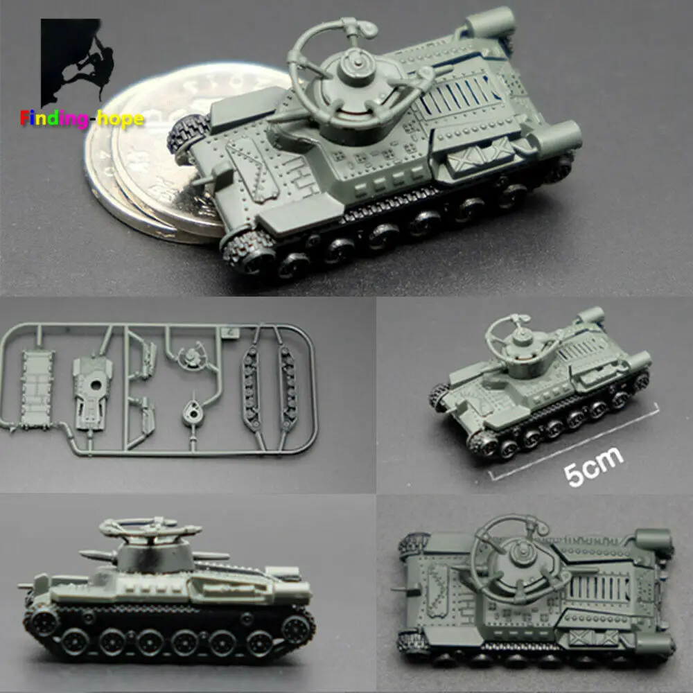 1/144 스케일 4D 조립 탱크 모델 Panzerkampfwagen T-34/85 AMX-30MAIN 빌딩 벽돌 세계 대전 군대 전투 탱크