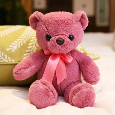 wine red bear about 35cm plush toy lovely teddy bear soft doll kid's toy Christmas gift b2239