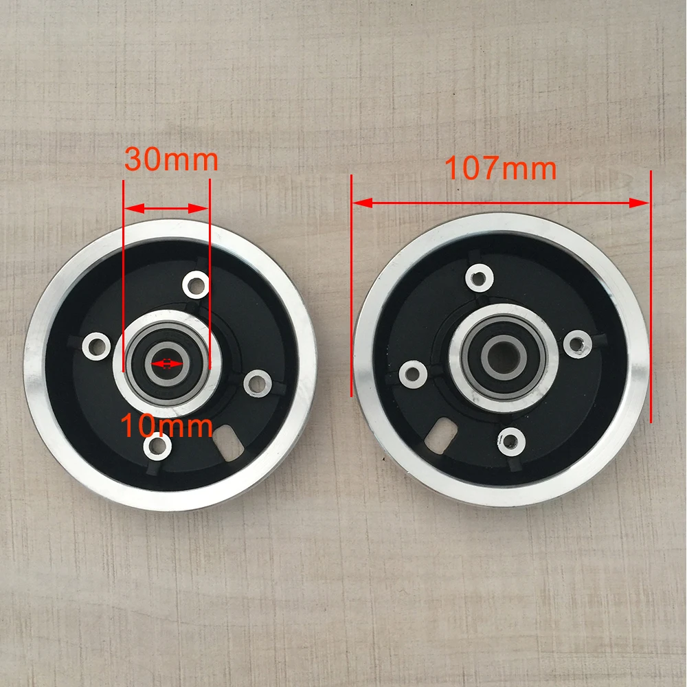 8 Inch Front Wheel Hub Rim Set Dolphin Electric Scooter 200X50 Tire Wheel Hub Rim with 6200RS bearings Bicycle Accessories