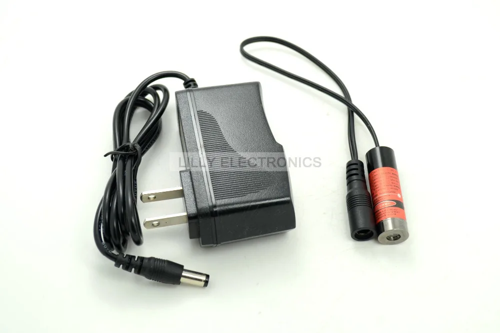 XL-M 650nm 5 mW Focusseerbaar Rode Laser Cross Module 13x42mm 3-5VDC W/Adapter