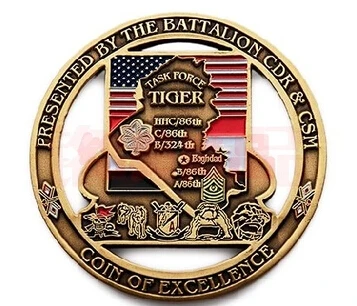 Custom Design coin of excellence low price custom Paint Antique medals Copper souvenirs coins