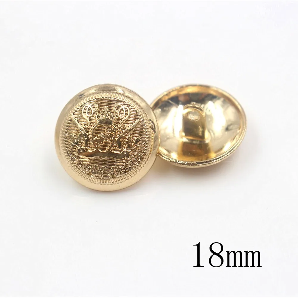 10pcs/lot classical metal buttons for clothes gold color sweater coat decoration shirt buttons accessories DIY JS-0160