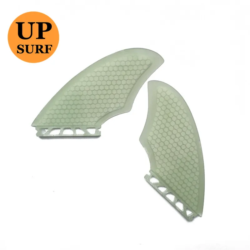 UPSUFR TWIN FIN Surfboard Single Tabs Fins keel fins Black/white quillas Single Tabs TWIN FIN Set Sell In Surfing