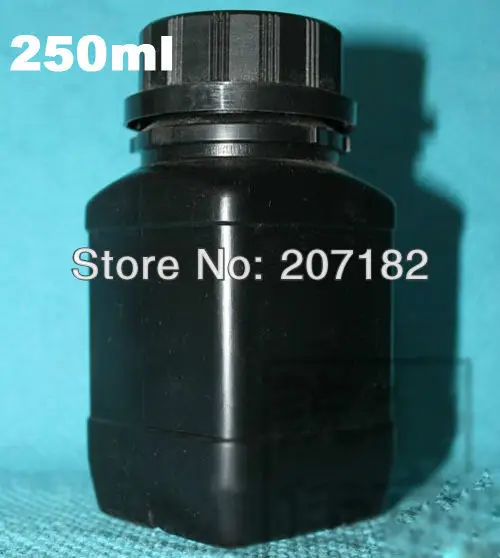 

(100pcs/lot) 250ml/250g black color square HDPE bottle, jar, powder bottle with inner cap