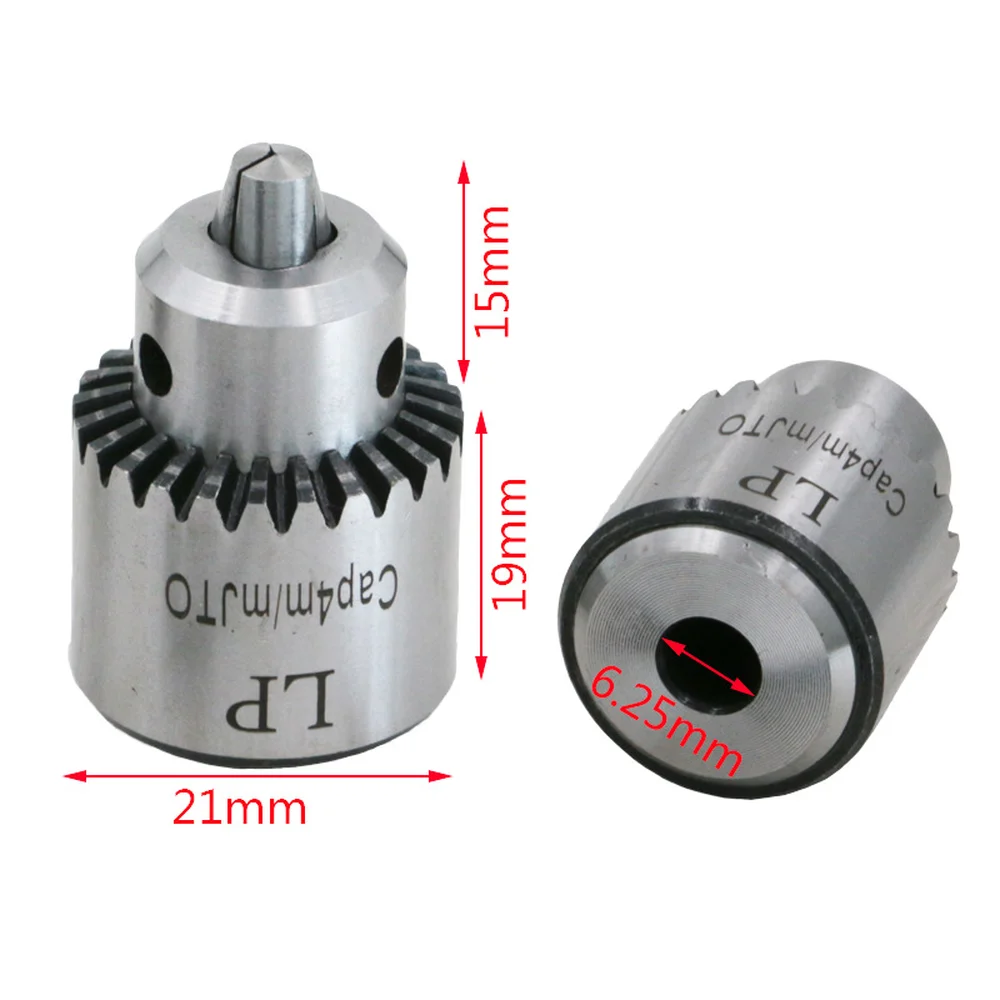 4Pcs High-Carbon Steel Miniature Motor Drill Chuck Clamping 0.3mm-4mm With Drill Chuck 5MM Clamp Connection Shaft And Wrench
