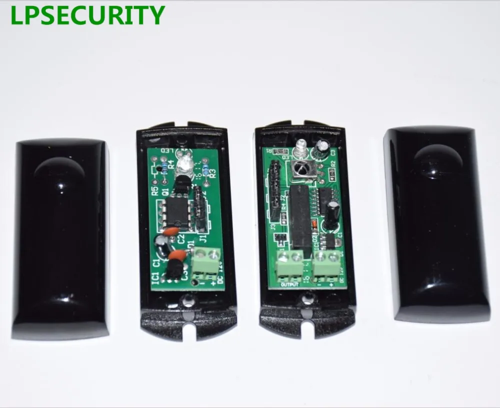 LPSECURITY IP55 Multi-Frequency 15m barrier gate, gate opener Beam Sensor, Safety beam, Photo Sensor, IR Beam Detector