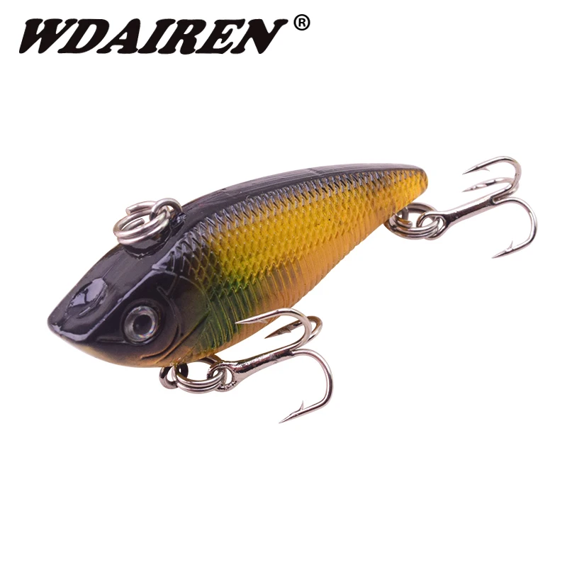 1Pcs VIB Bait Hard Sinking Vibraion baits 5cm 6.7g Artificial Fishing Lures Carp Fishing Copper Lake Topwater Lipless Lure