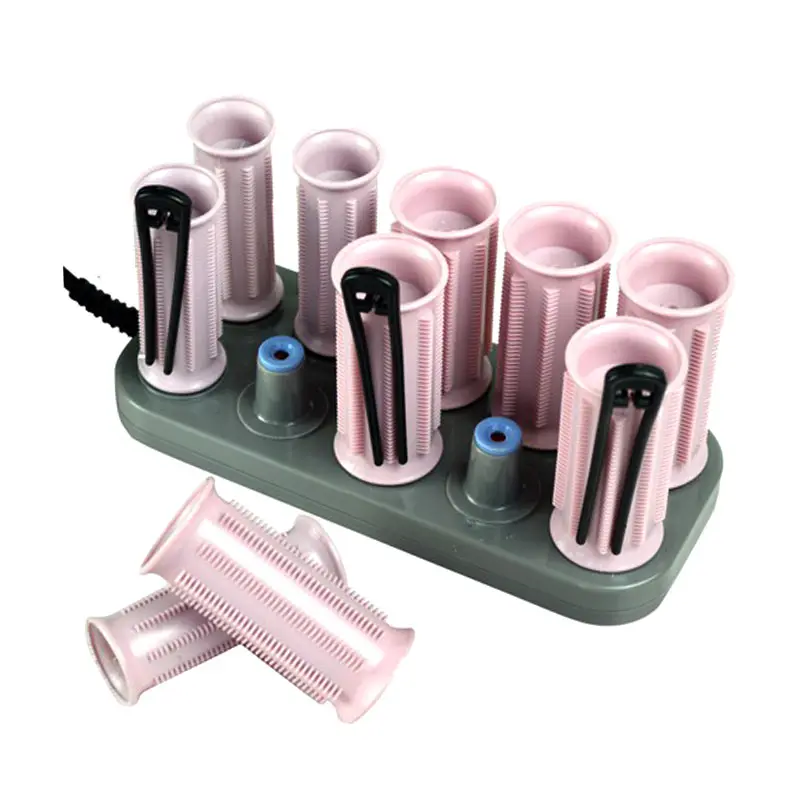 High Quality 10 Pcs/Set Electric Roll Hair Tube Heated Roller Hair Curly Styling Sticks Tools With Case