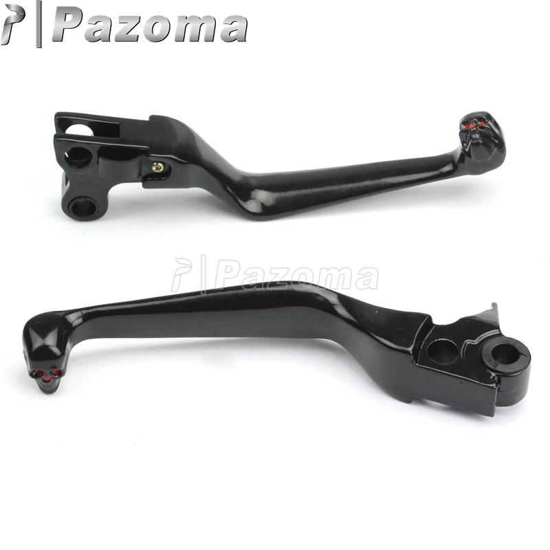 

2pcs CNC Aluminum Black Motorcycle Handle Clutch Brake Levers For Harley Softail Dyna Touring Road King Sportster XL883 1996-07