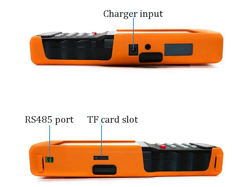 4.3 Inch H.265 4K IP CCTV Tester Monitor IP Analog CVBS Camera Tester WIFI PTZ 12V2A output