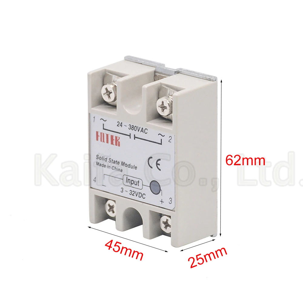 SSR -10DA 25DA 40DA DC control AC SSR white shell Single phase Solid state relay