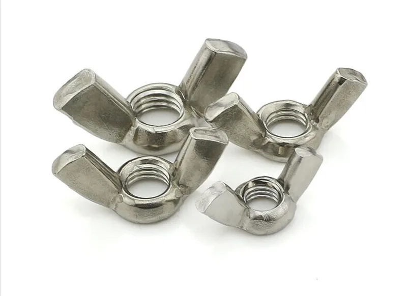 20pcs Metric Thread M10 304 Stainless Steel Wing Nuts Butterfly Nuts