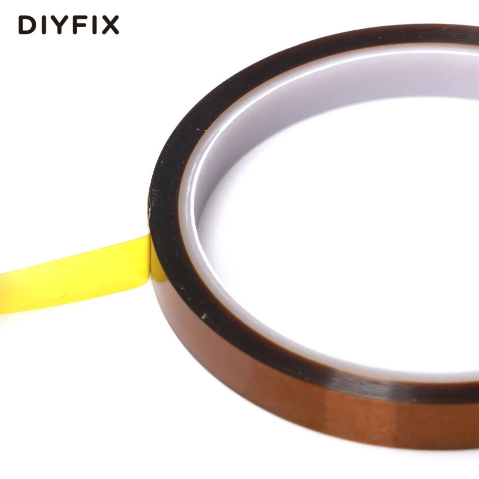 DIYFIX 10 ملليمتر × 33 متر شريط بوليميد مقاومة للحرارة عالية درجة الحرارة لاصق العزل الشريط ل BGA PCB SMT