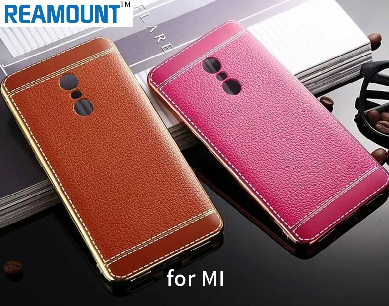 

100 pcs For MI 5s 5s Plus Luxury Black Soft TPU Coque for red mi pro 4A Protective Cover Litchi Pattern Phone Cases