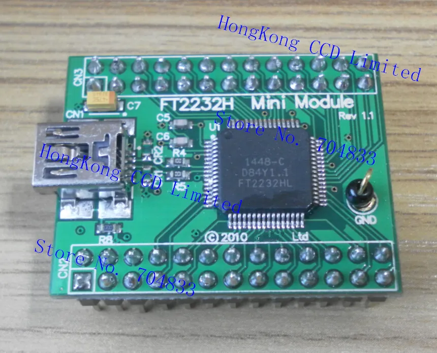 Carte de développement de carte de base de mini module, FT2232H, FT2232HL