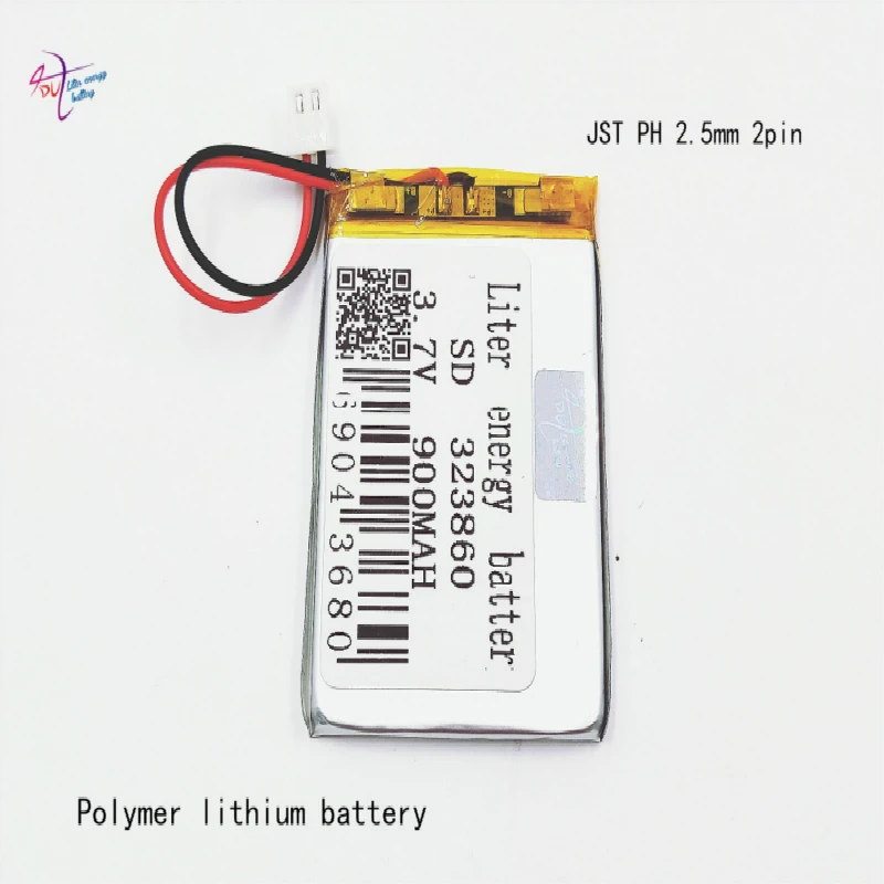 XHR-2P 2.54  900mAh in special offer 323860 3.7V lithium polymer battery 323861 point reading pen toys