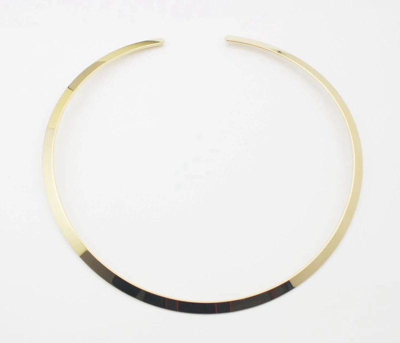 High Quality Stainless Steel Torques Necklace Gold Color Collares Jewelry Necklace Women Statement Choker Jewelry