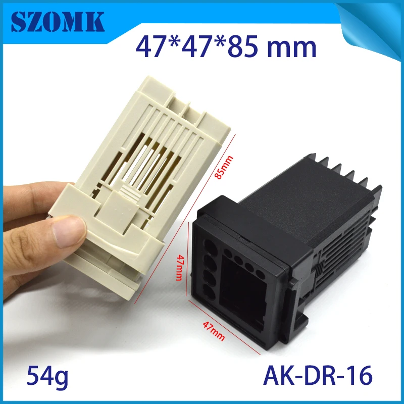 

10 Pcs 47*47*85 mm plastic din rail instrument case szomk plastic enclosure electronics shell controller box