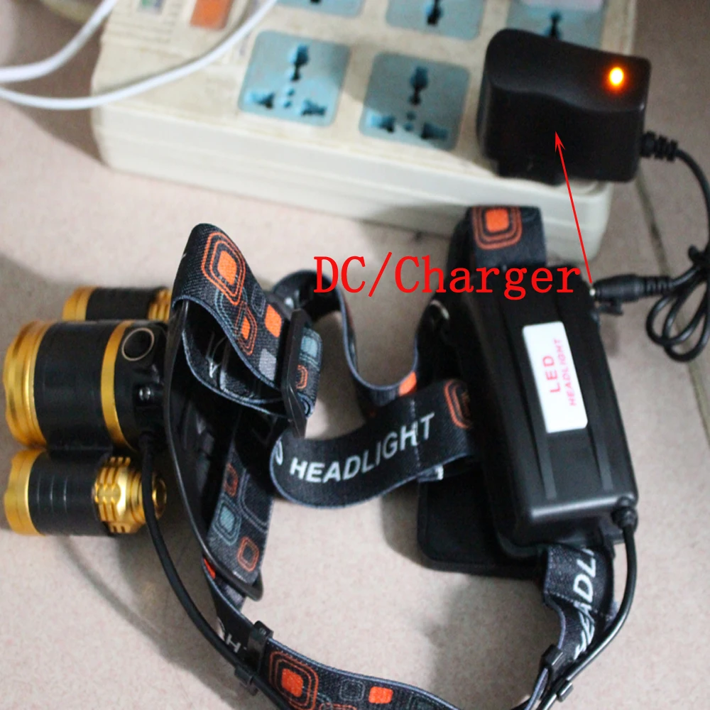 Outdoor lighting led headlamp T6 +2R5 Waterproof camp headlight 8000 lumens led head lamp hike emergency light fishing