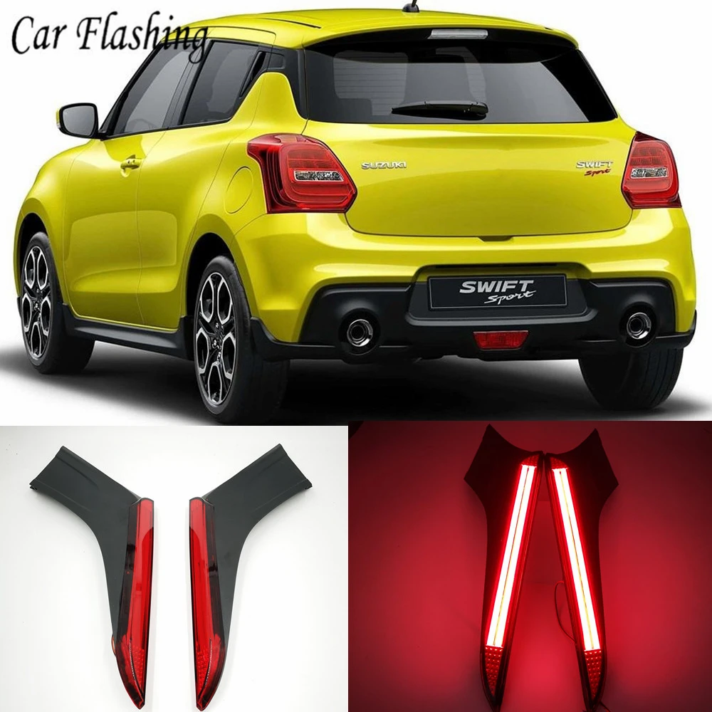 

1 Set Car LED reflector Rear Fog Lamp Pillar Light Bumper Light Brake Light For Suzuki Swift 2017 2018 2019 2020 2021 2022 2023