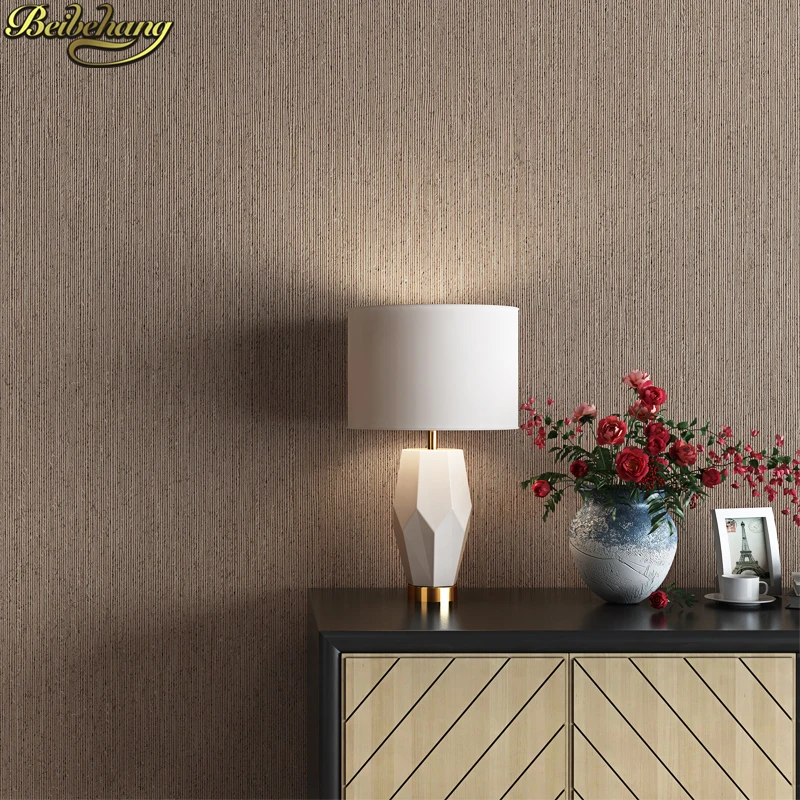 beibehang Modern minimalist wall paper 3d wallpapers for living room pure color line living room bedroom wallpaper for walls 3 d