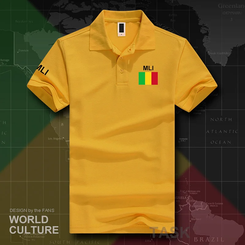 Republic of Mali polo shirts men short sleeve white brands printed for country 2017 cotton nation team flag new  MLI Malian ML