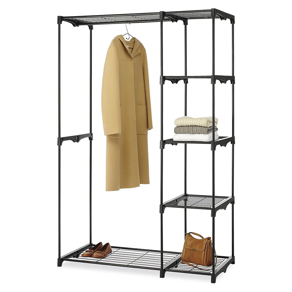 Portable Practical Five-tier Wardrobe without Cloth Cover