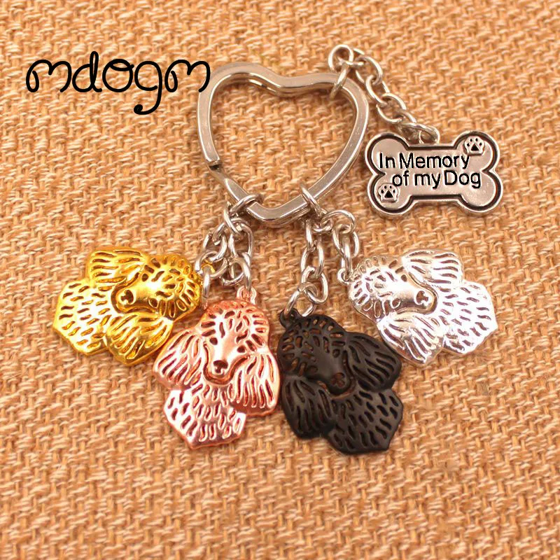 Cute Poodle Dog Animal  Purse Handbag Charm Handmad Metal Pendant Keychain For Bag Car Women Men Key Ring Love Jewelry K013