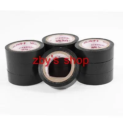 Ruban isolant électrique en PVC noir | 10 pièces 17mm de largeur, ruban auto-adhésif 13 mètres