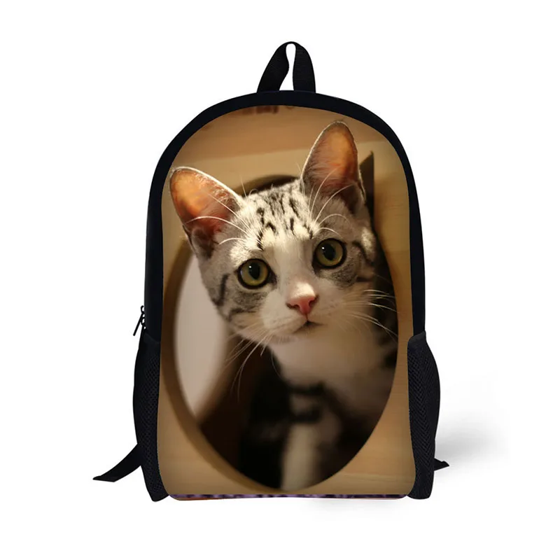 

School backpack children backpack Pet animal cat creative classic Printing for High School Backpacks for Teenagers