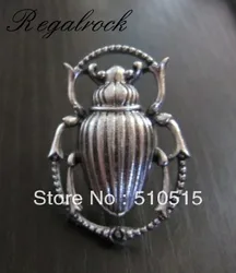 Gothic Scarab Ring Cleopatra Egyptian Beetle Khepri Steampunk Insect Adjustable Size Goth Jewelry
