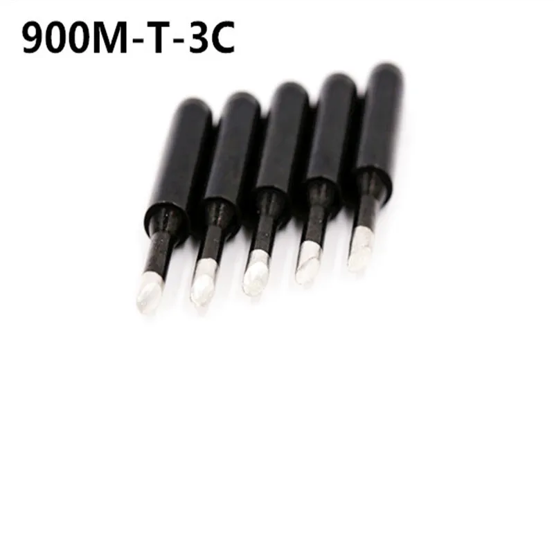 SZBFT 5piece Black 900M-T-2C Series Horseshoe type iron head Welding tip Soldering iron tip 900M-T 1C 3C 4C K B I SK 1.2D 1.6D